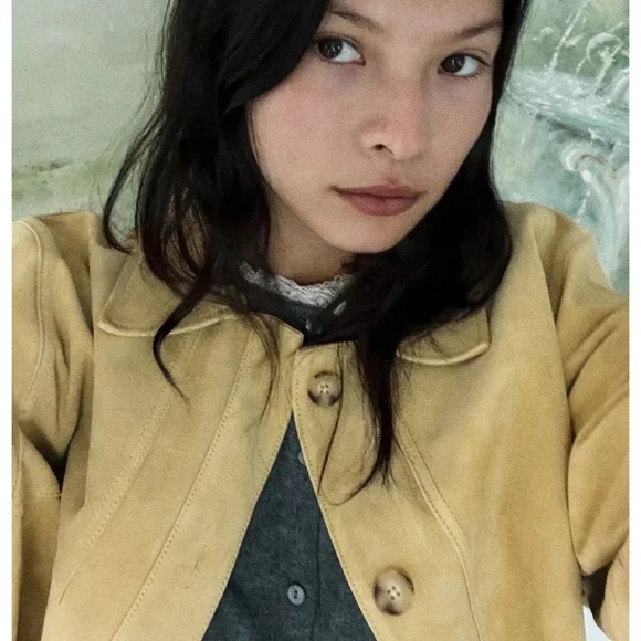 Zara 100% SUEDE LEATHER JACKET - Picture 3 of 6